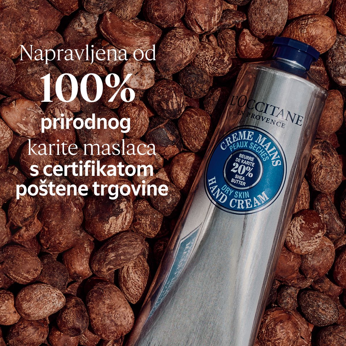 Karite krema za ruke za suhu kožu