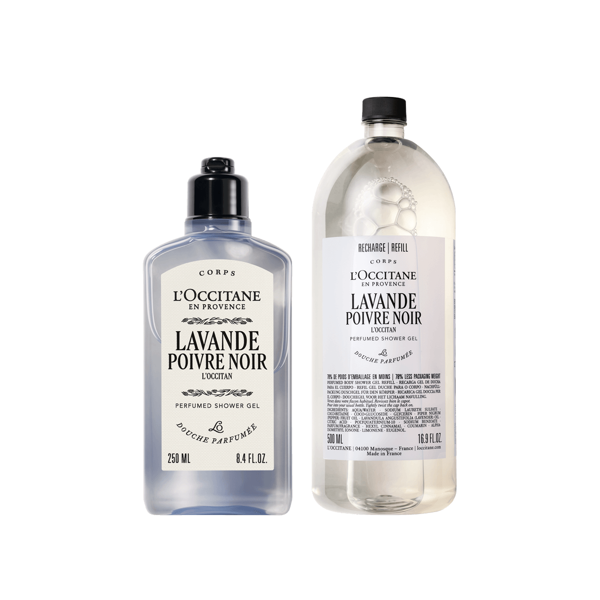 Set za tuširanje Lavande Poivre Noir L'Occitan