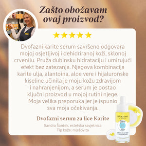Dvofazni serum za lice Karite