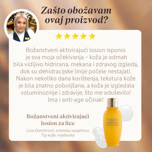 Božanstveni aktivirajući losion za lice