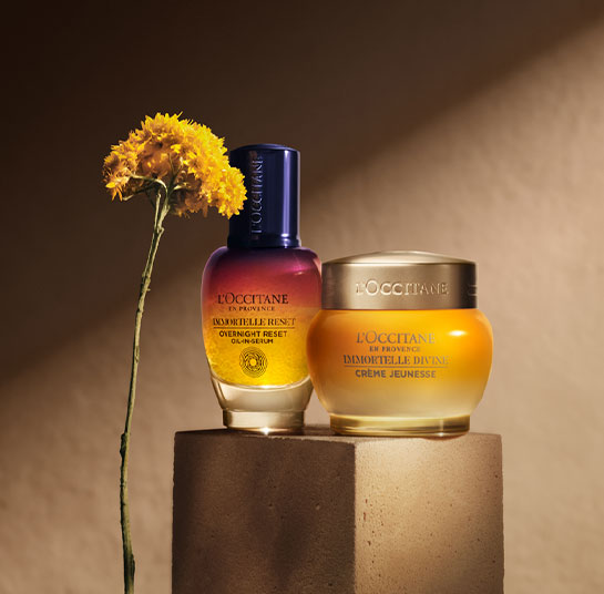 Booster za noćnu njegu lica i Immortelle Božanstvena krema za lice