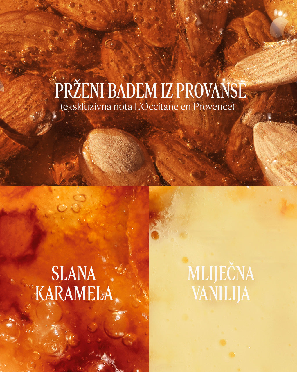 Mirisna maglica za kosu i tijelo Amande Crème Brûlée